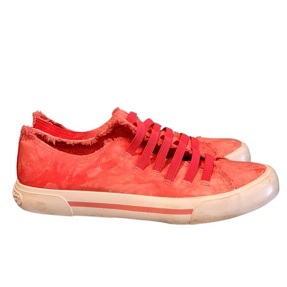 Rocket Dog Canvas Slip On Pink Fuchsia Size 8 Shoes Womens Elastic Laces - Picture 5 of 8